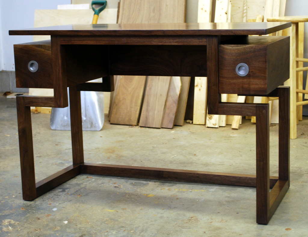 Clear Desk in American Walnut