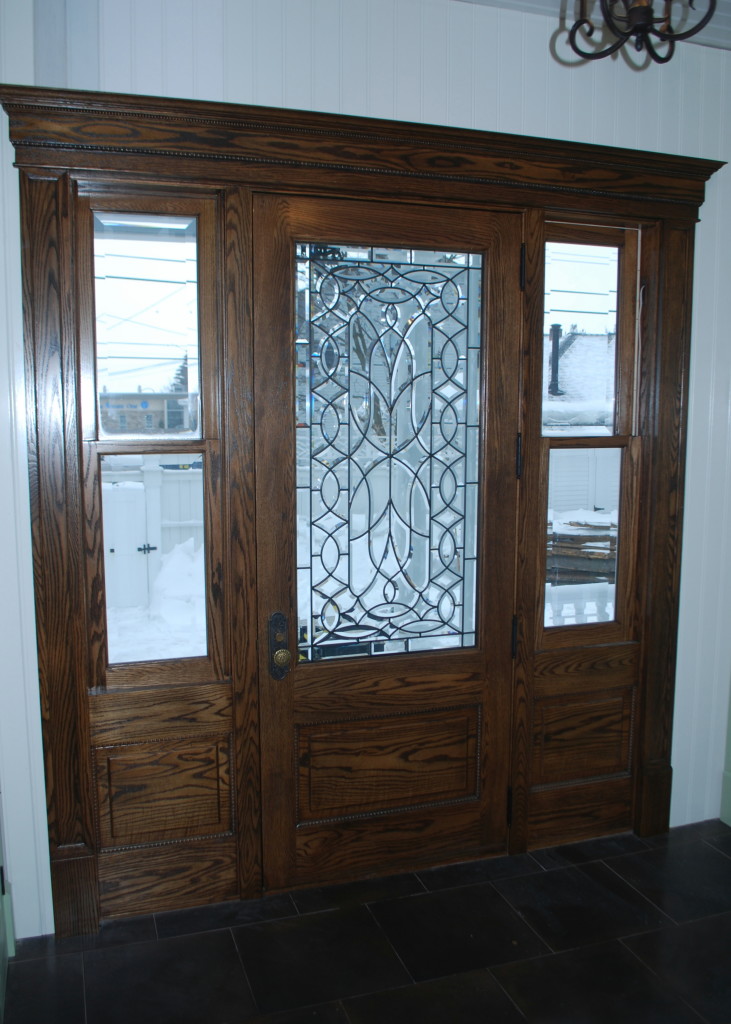 Custom Oak entry door