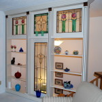 Painted Room Divider featuring Stain Glass Windows