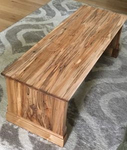 Japanese Low Table in Spalted and Wormy Maple